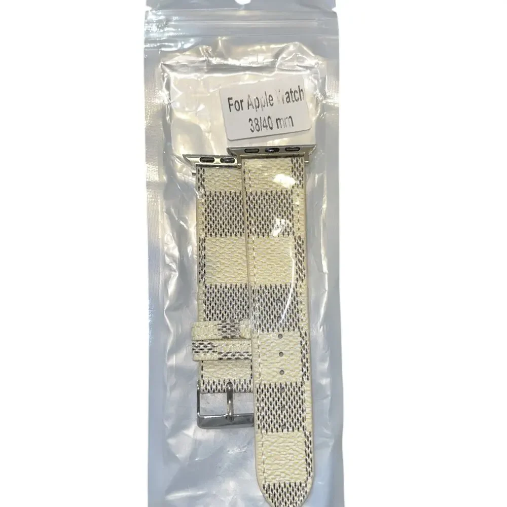 Genuine Leather Patchwork Apple Watch Band For 38/40/41mm Series 4,5,6,7,8,9 SE